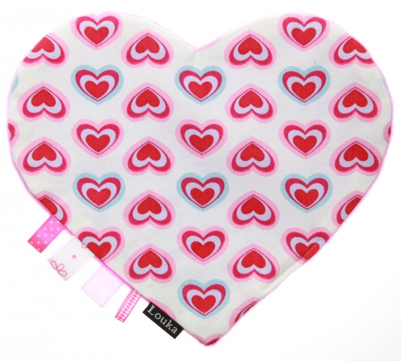 Louka Knisperend Labeldoekje hart